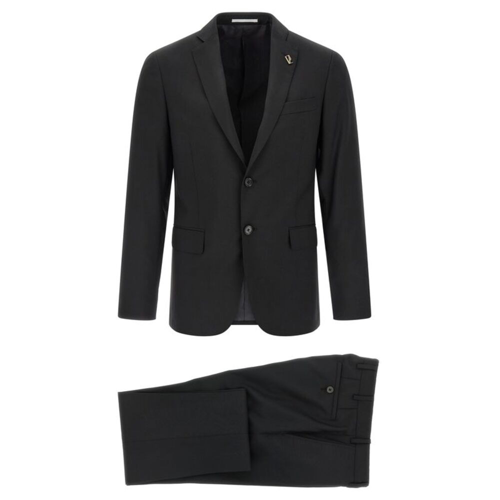 Pal Zileri Black Wool Two-Piece Men's Suit